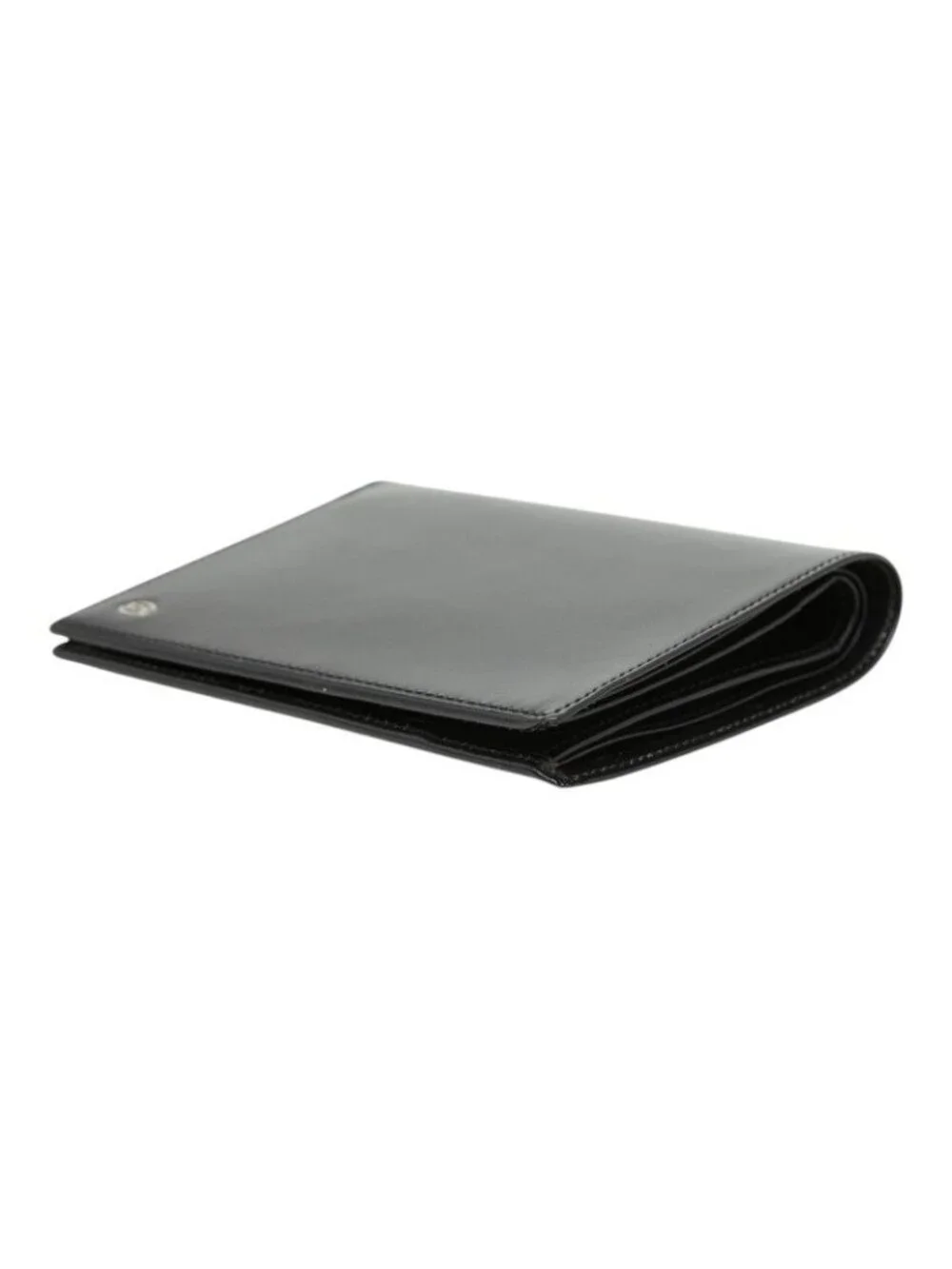 Cartier Pasha Line Bifold Wallet Black Leather